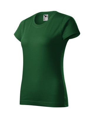 BASIC 134 MALFINI Koszulka damska 100% bawełna t-shirt zieleń butelkowa
