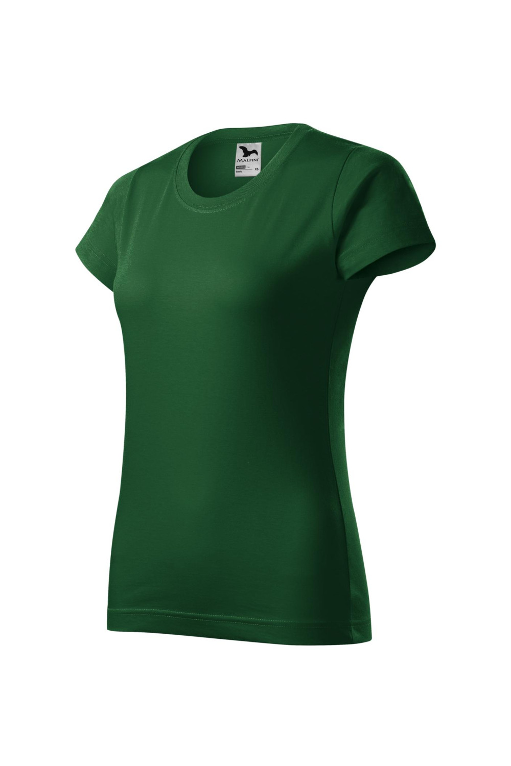 BASIC 134 MALFINI Koszulka damska 100% bawełna t-shirt zieleń butelkowa