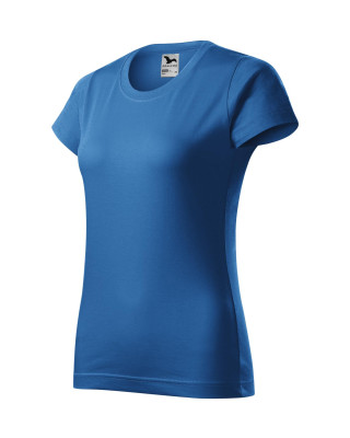 BASIC 134 MALFINI Koszulka damska 100% bawełna t-shirt lazurowy