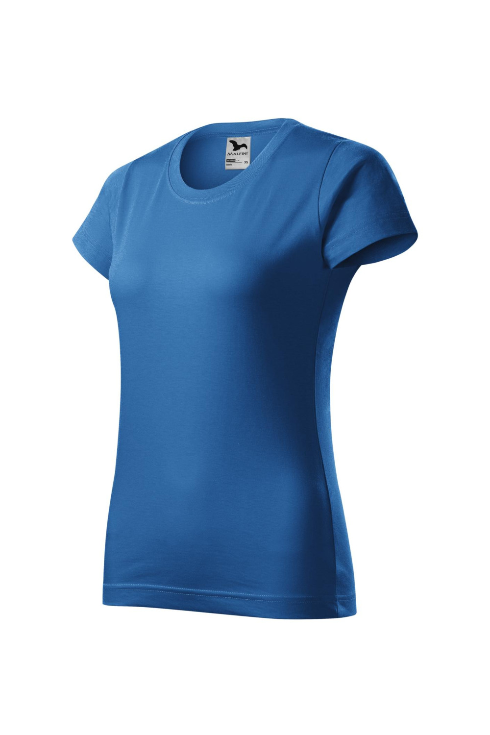 BASIC 134 MALFINI Koszulka damska 100% bawełna t-shirt lazurowy