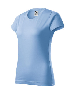 BASIC 134 MALFINI Koszulka damska 100% bawełna t-shirt błękitny