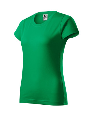 BASIC 134 MALFINI Koszulka damska 100% bawełna t-shirt zieleń trawy