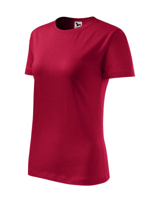 BASIC 134 MALFINI Koszulka damska 100% bawełna t-shirt marlboro czerwony