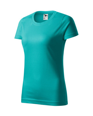 BASIC 134 MALFINI Koszulka damska 100% bawełna t-shirt szmaragdowy