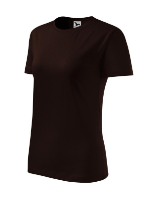 BASIC 134 MALFINI Koszulka damska 100% bawełna t-shirt kawowy