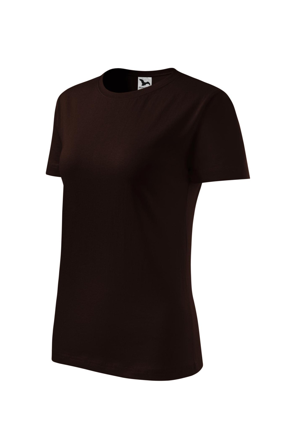 BASIC 134 MALFINI Koszulka damska 100% bawełna t-shirt kawowy