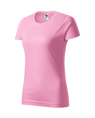 BASIC 134 MALFINI Koszulka damska 100% bawełna t-shirt różowy