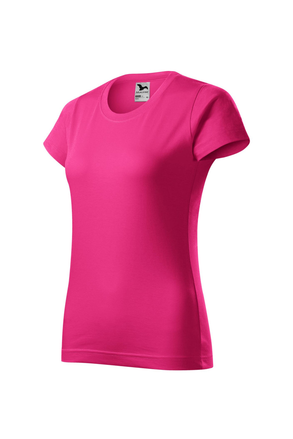 BASIC 134 MALFINI Koszulka damska 100% bawełna t-shirt czerwień purpurowa
