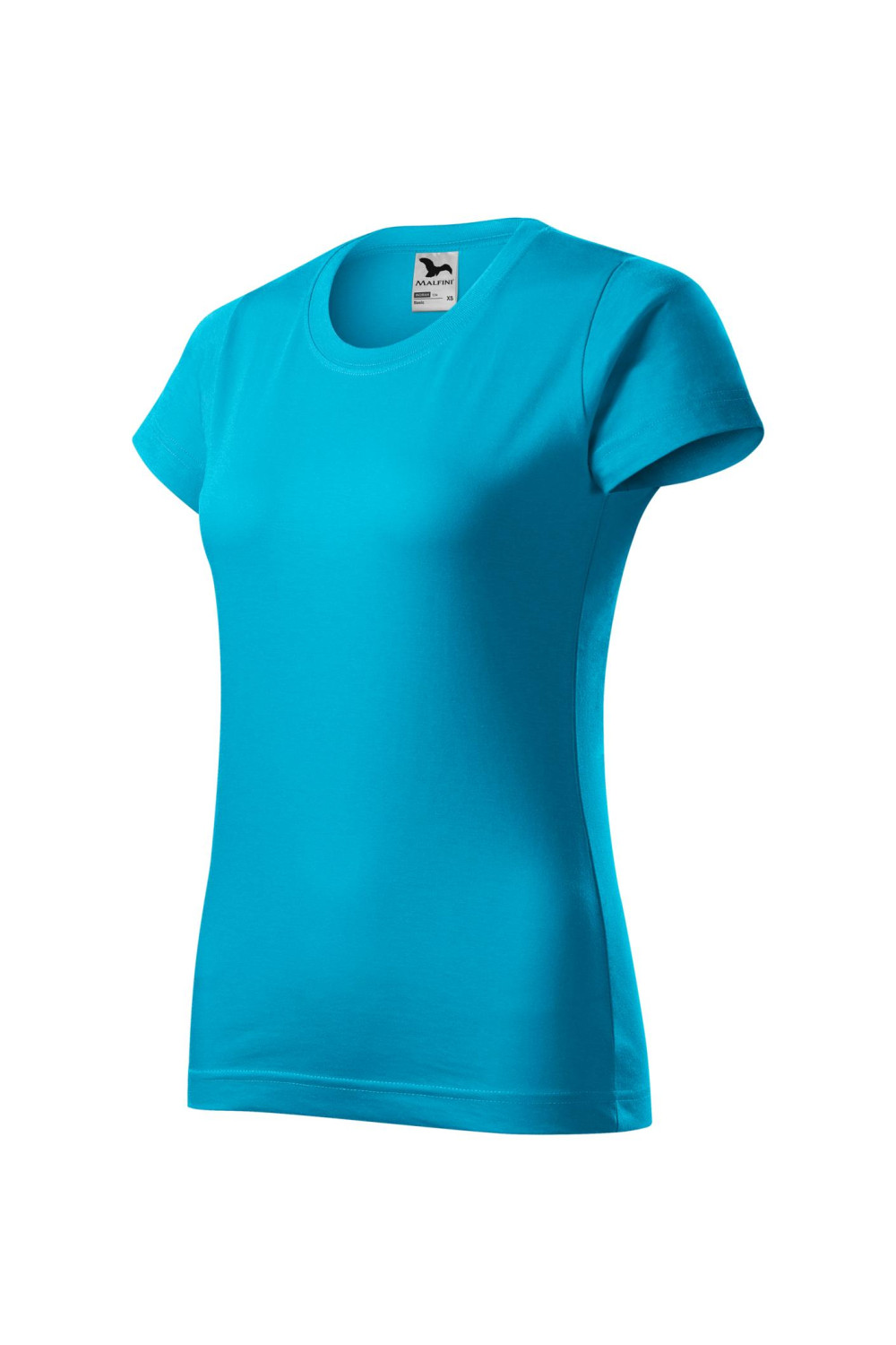 BASIC 134 MALFINI Koszulka damska 100% bawełna t-shirt turkus