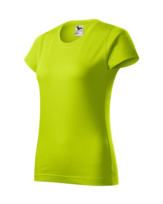 BASIC 134 MALFINI Koszulka damska 100% bawełna t-shirt limetka