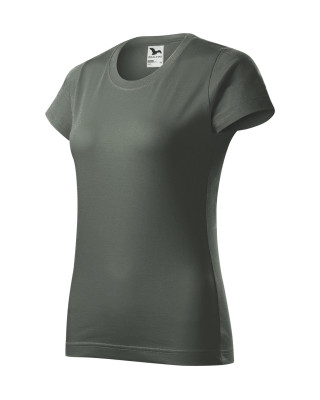 BASIC 134 MALFINI Koszulka damska 100% bawełna t-shirt ciemny khaki