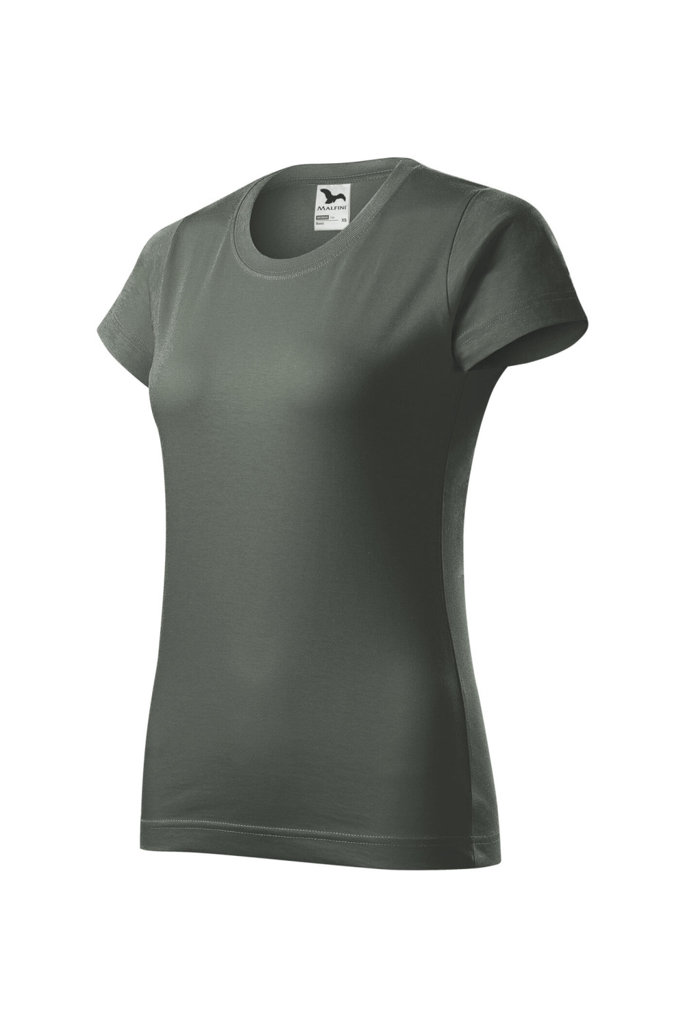 BASIC 134 MALFINI Koszulka damska 100% bawełna t-shirt ciemny khaki