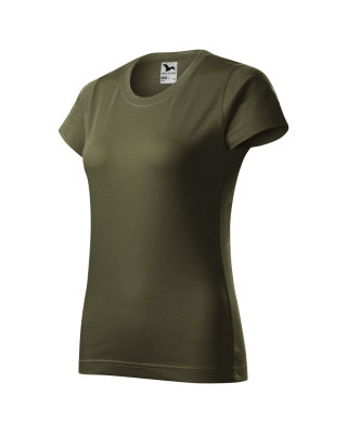 BASIC 134 MALFINI Koszulka damska 100% bawełna t-shirt military