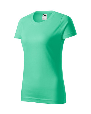 BASIC 134 MALFINI Koszulka damska 100% bawełna t-shirt miętowy
