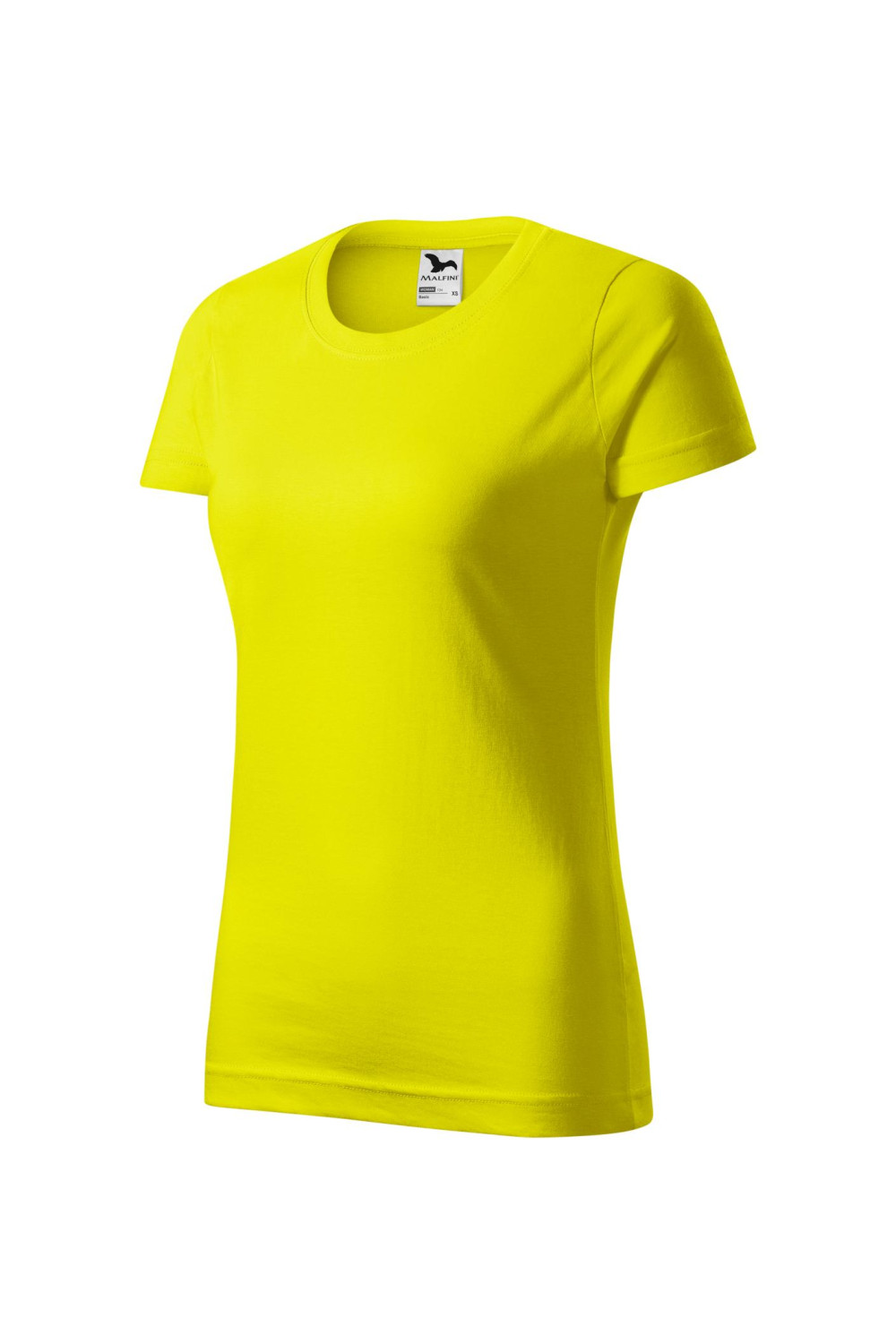 BASIC 134 MALFINI Koszulka damska 100% bawełna t-shirt cytrynowy