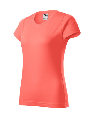 BASIC 134 MALFINI Koszulka damska 100% bawełna t-shirt coral