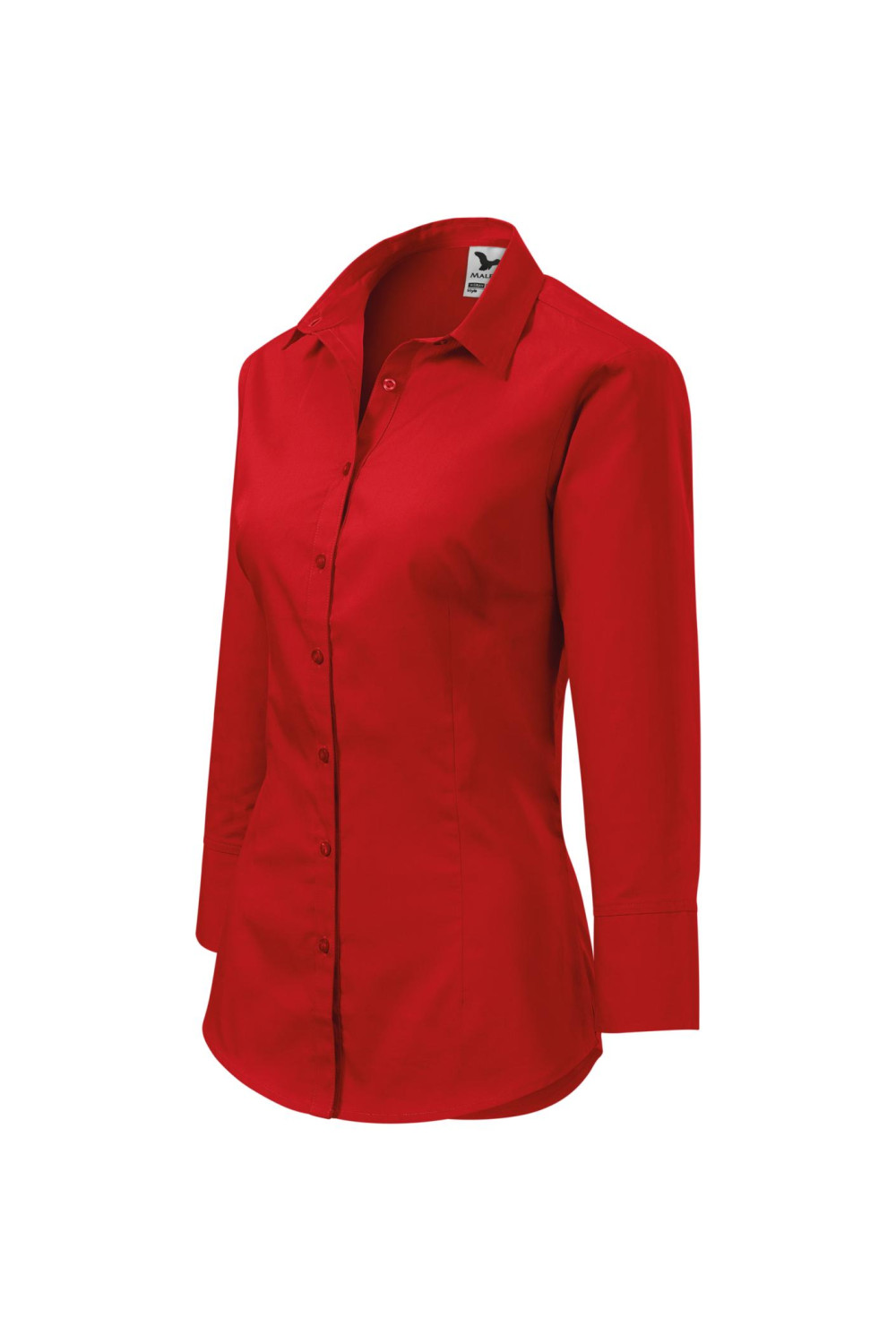 Koszula damska , rękaw 3/4, 100% bawełna, kelnerska, wizytowa STYLE 218 koszule czerwony