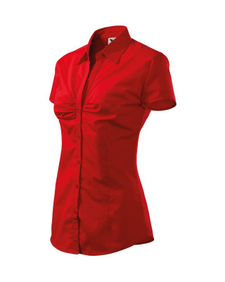 Koszula damska krótki rękaw 100% bawełna CHIC 214 koszule czerwony