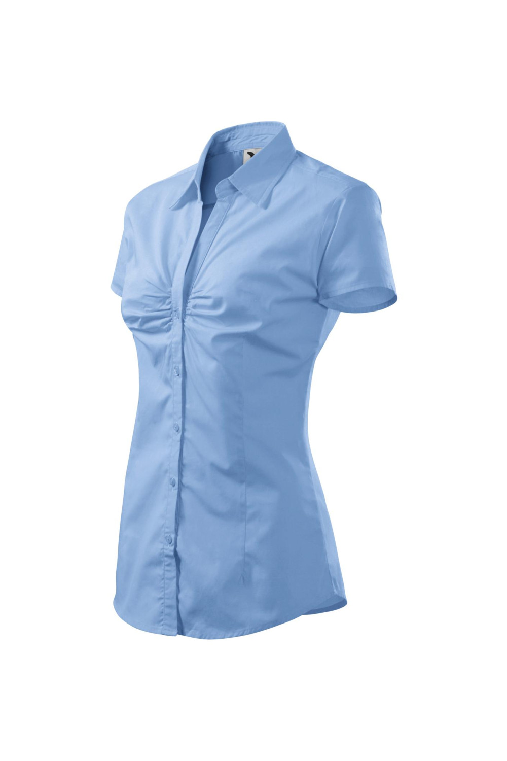 Koszula damska krótki rękaw 100% bawełna CHIC 214 koszule błękit