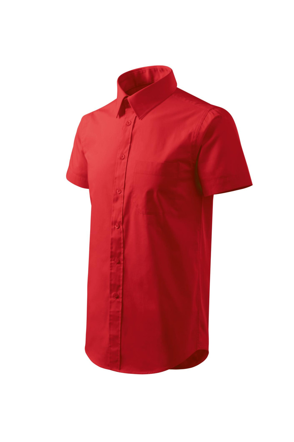 CHIC 207 MALFINI ADLER Koszula męska, krótki rękaw. 100% Bawełna czerwony