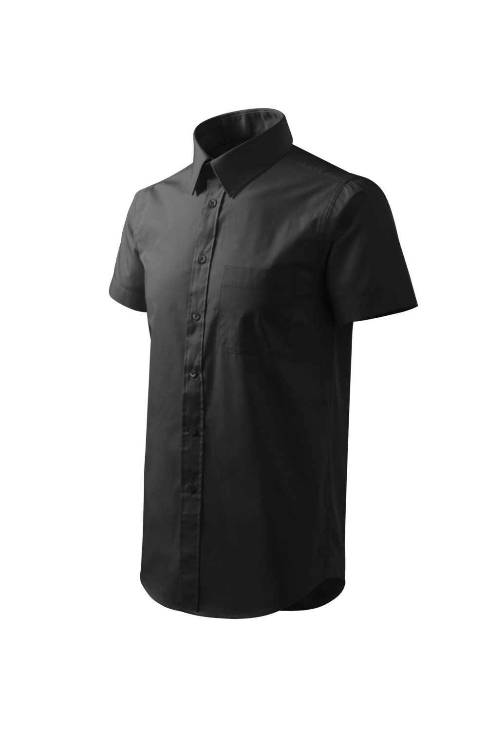 CHIC 207 MALFINI ADLER Koszula męska, krótki rękaw. 100% Bawełna czarny