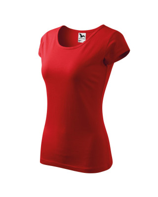 PURE 122 MALFINI Koszulka damska 100% bawełna czerwony