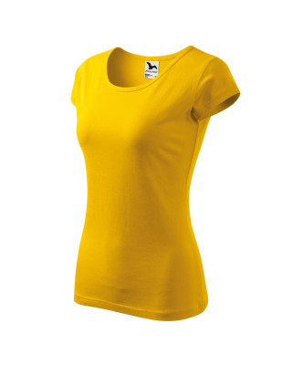 PURE 122 MALFINI Koszulka damska 100% bawełna żółty