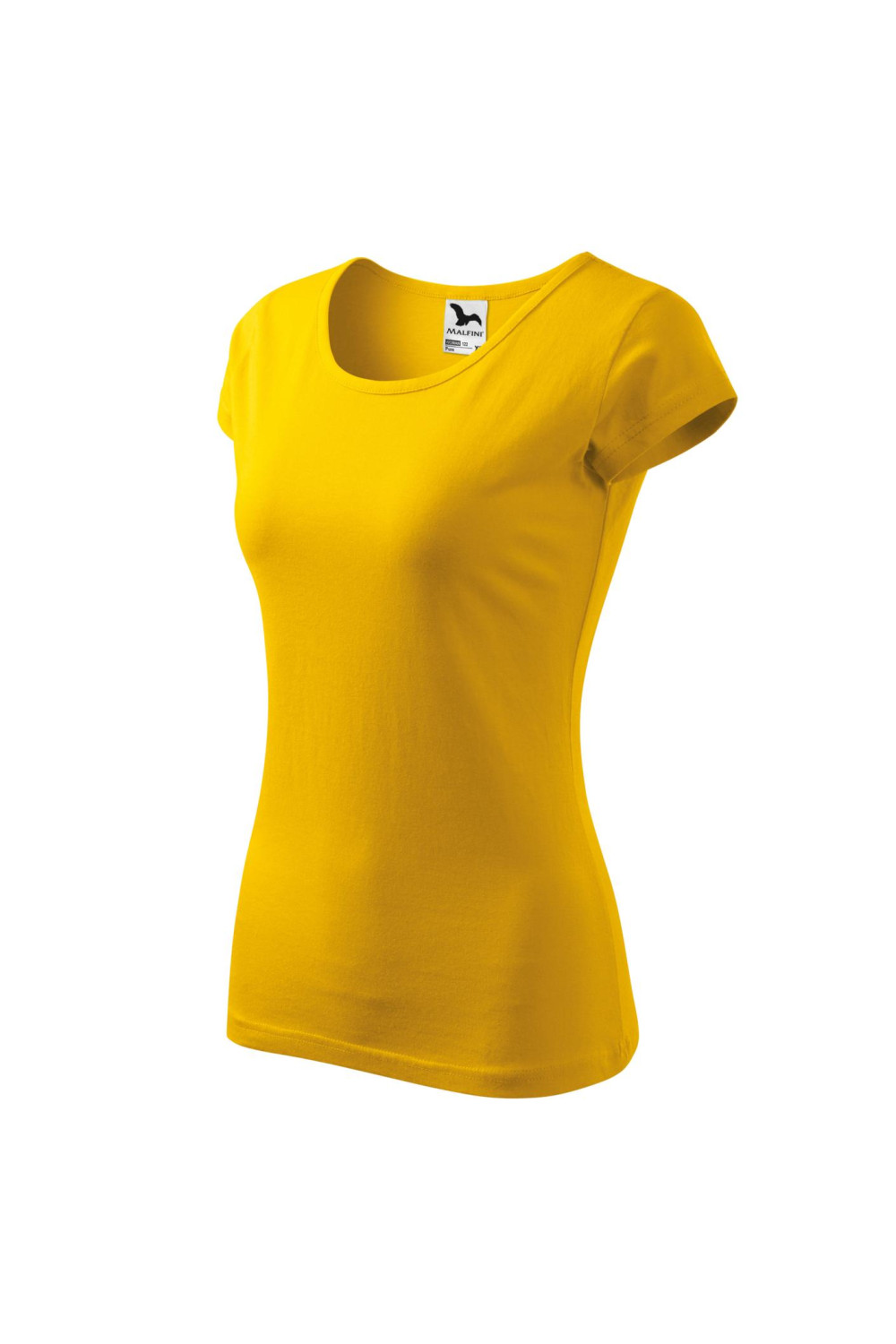 PURE 122 MALFINI Koszulka damska 100% bawełna żółty