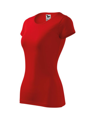 Koszulka damska 95% bawełna 5% elastan GLANCE 141 czerwony