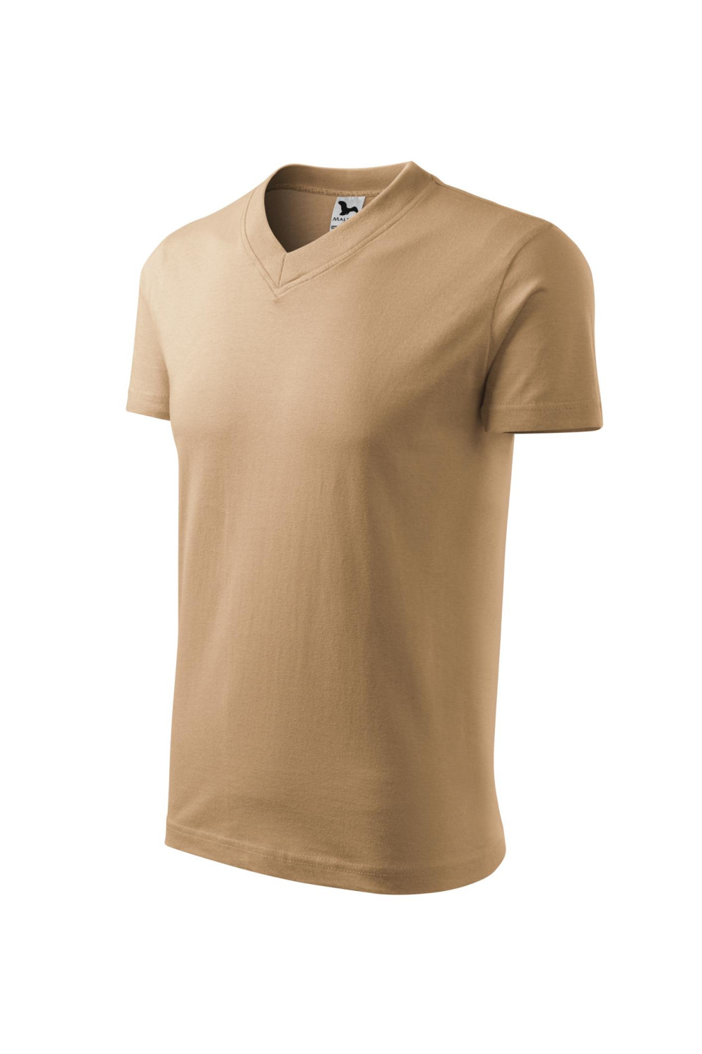 V-NECK 102 MALFINI Koszulka unisex 100% bawełna t-shirt piaskowy