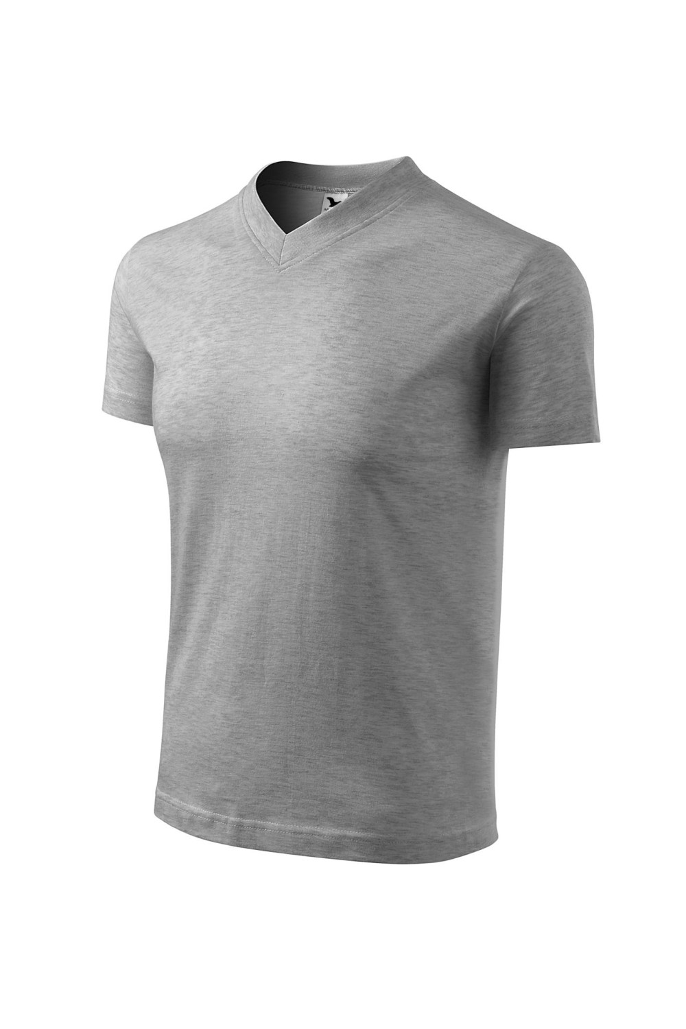 V-NECK 102 MALFINI Koszulka unisex 100% bawełna t-shirt ciemny melanż
