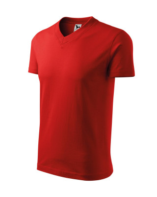 V-NECK 102 MALFINI Koszulka unisex 100% bawełna t-shirt czerwony