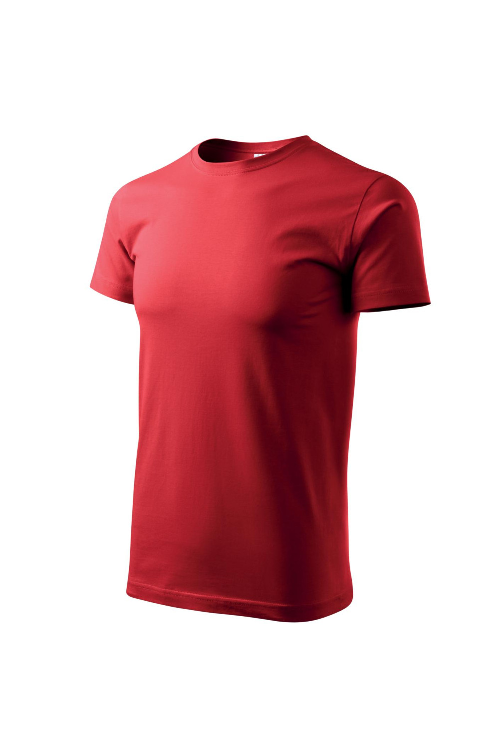 Koszulka męska 100% bawełna BASIC 129  kolor czerwony