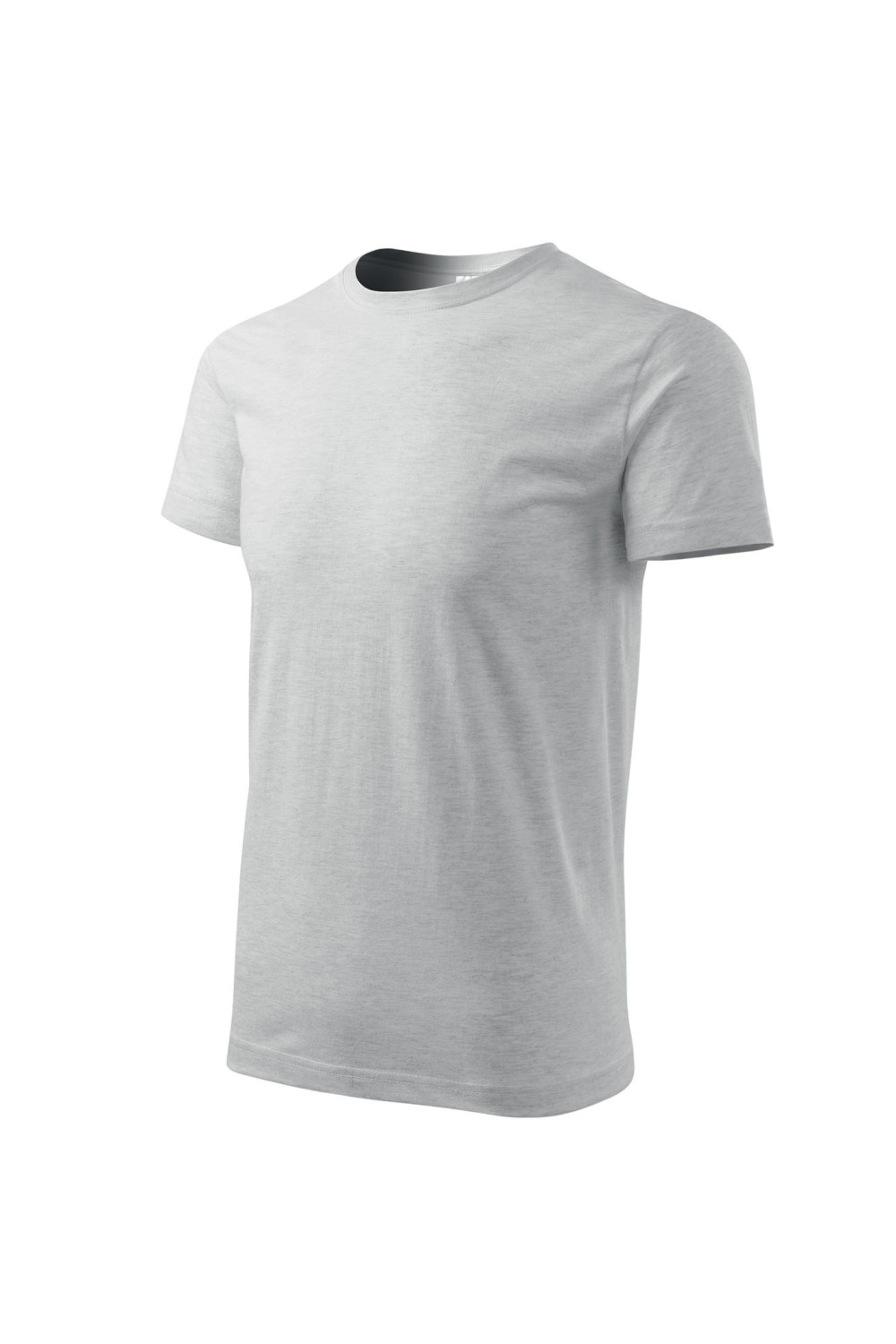 Koszulka męska 100% bawełna BASIC 129  kolor jasnoszary melanż