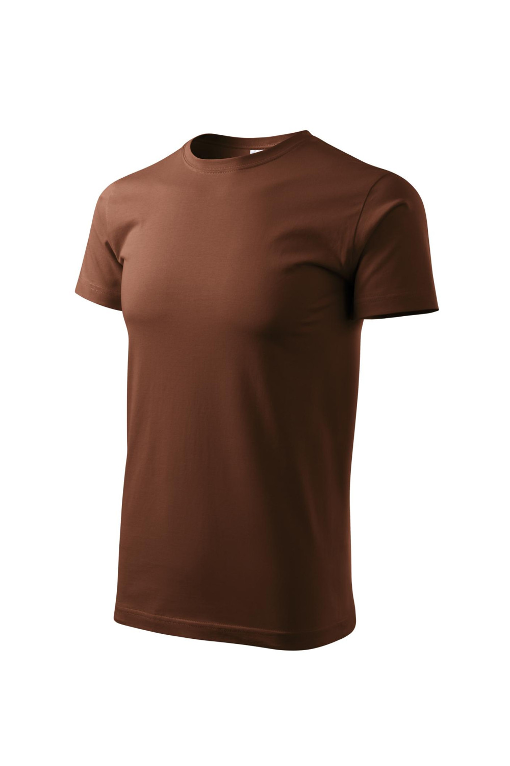 Koszulka męska 100% bawełna BASIC 129  kolor czekoladowy