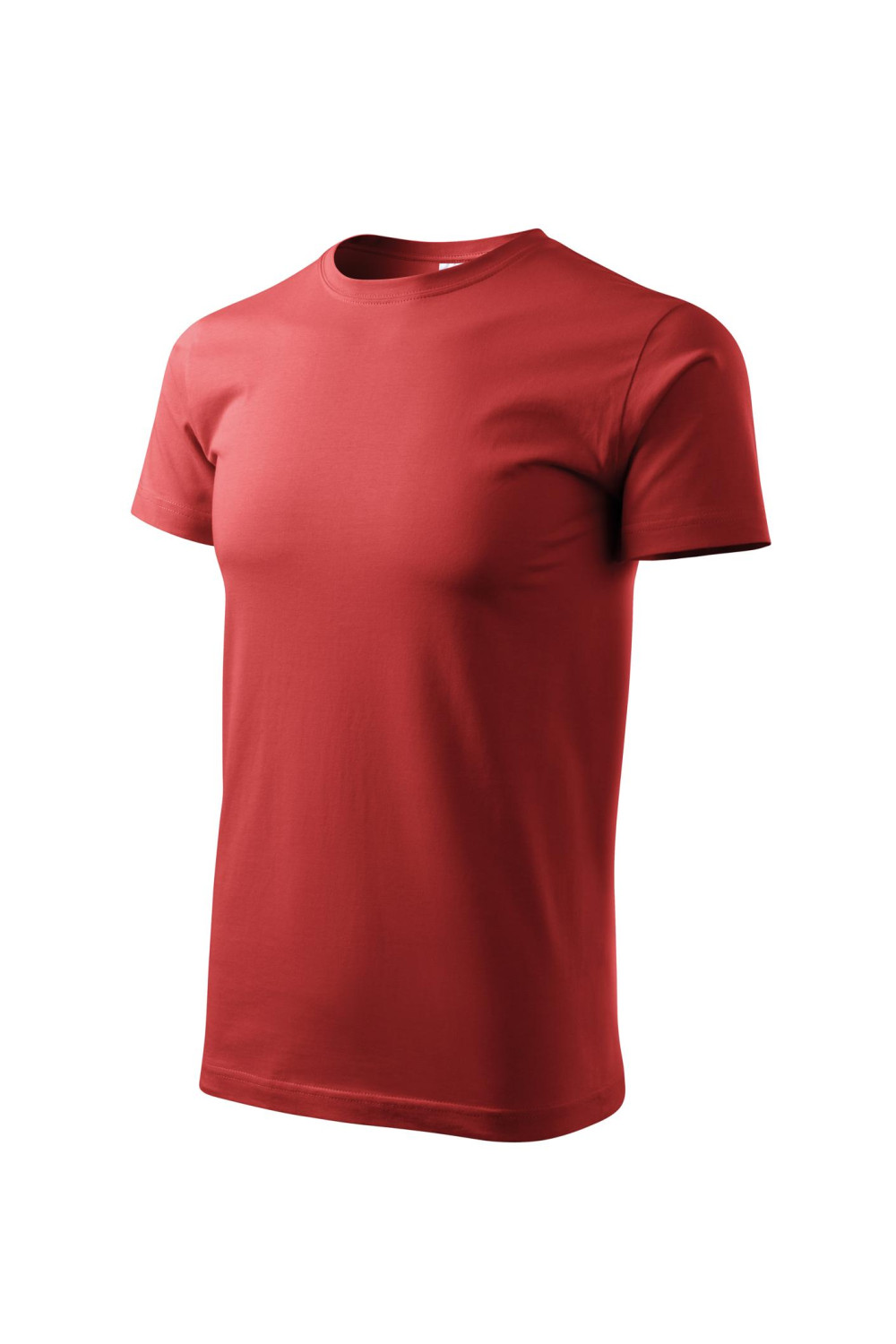 Koszulka męska 100% bawełna BASIC 129  kolor bordowy