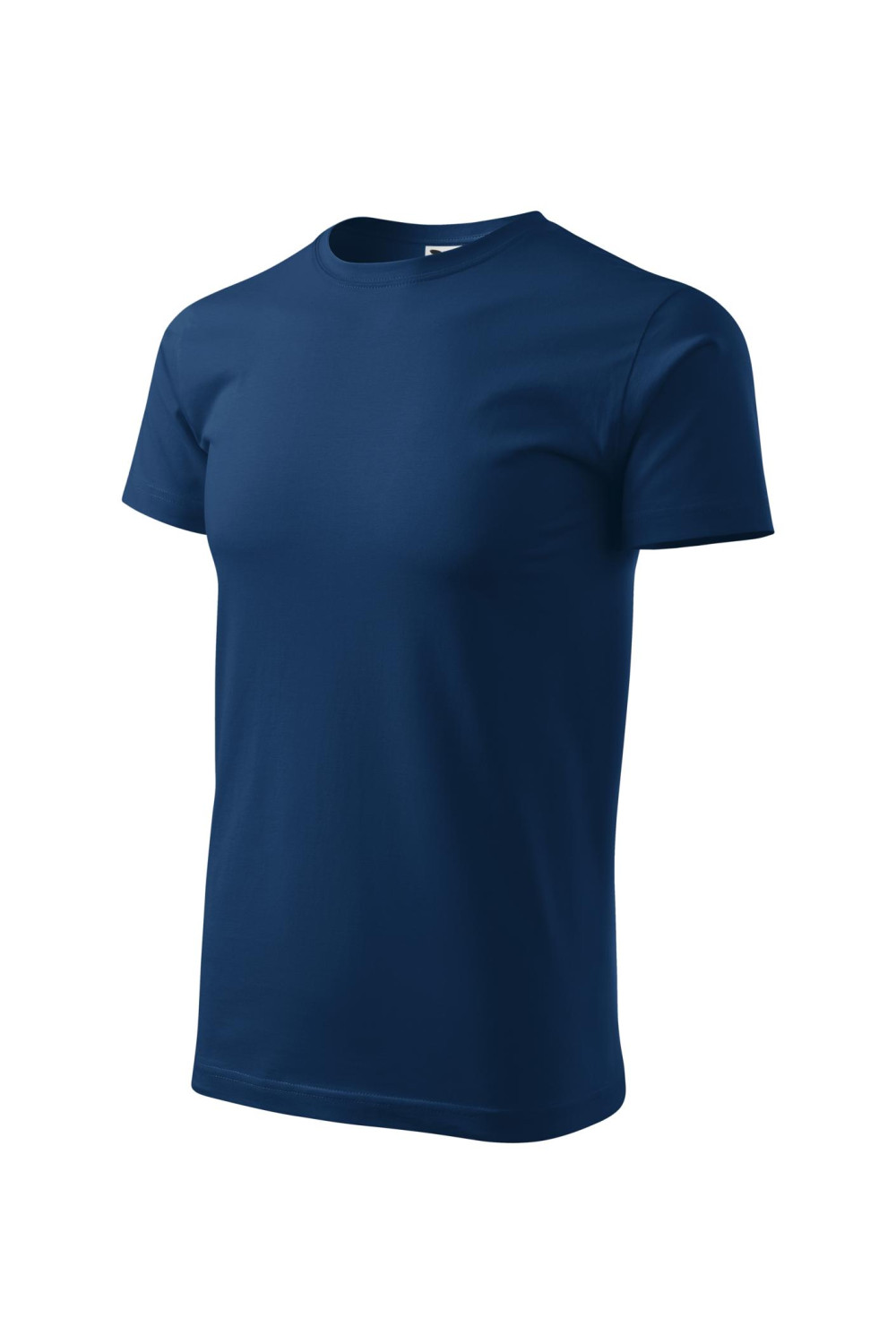 Koszulka męska 100% bawełna BASIC 129  kolor ciemnoniebieski