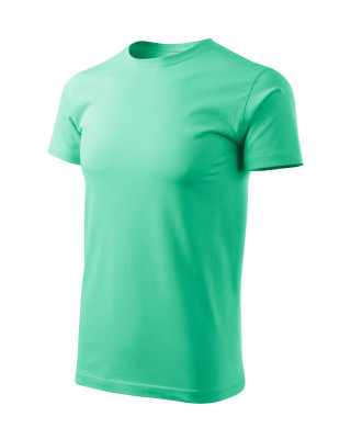 Koszulka męska 100% bawełna BASIC 129  kolor miętowy