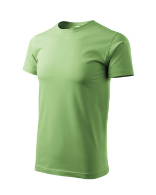Koszulka męska 100% bawełna BASIC 129  kolor groszkowy