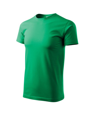 Koszulka męska 100% bawełna BASIC 129  kolor zieleń trawy