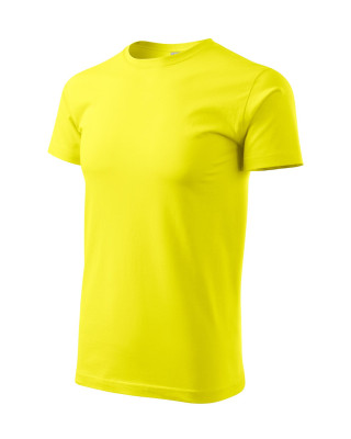 Koszulka męska 100% bawełna BASIC 129  kolor cytrynowy