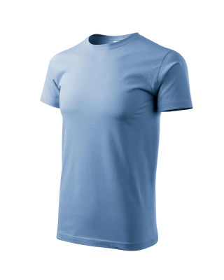 Koszulka męska 100% bawełna BASIC 129  kolor błękitny