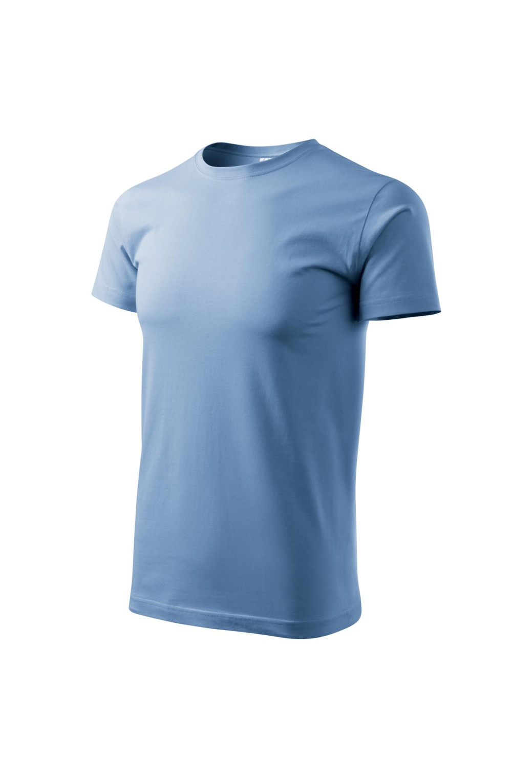 Koszulka męska 100% bawełna BASIC 129  kolor błękitny