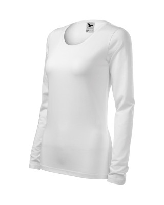 Koszulka damska SLIM długi rękaw 139 biały