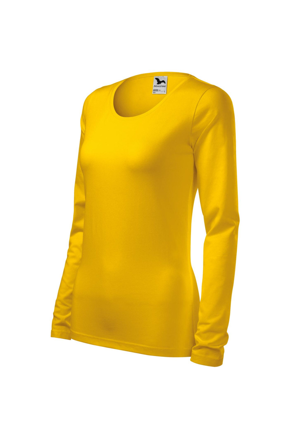 Koszulka damska SLIM długi rękaw 139 żółty