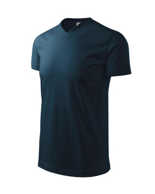 HEAVY V-NECK 111 MALFINI Koszulka 100% bawełna t-shirt granatowy