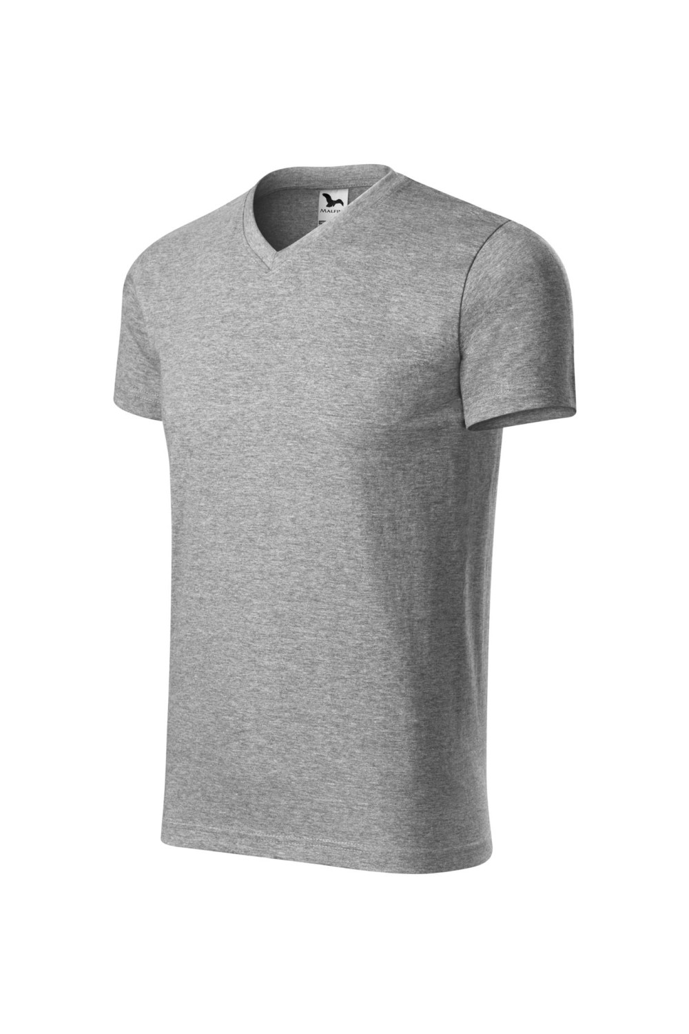 HEAVY V-NECK 111 MALFINI Koszulka 100% bawełna t-shirt ciemnoszary melanż