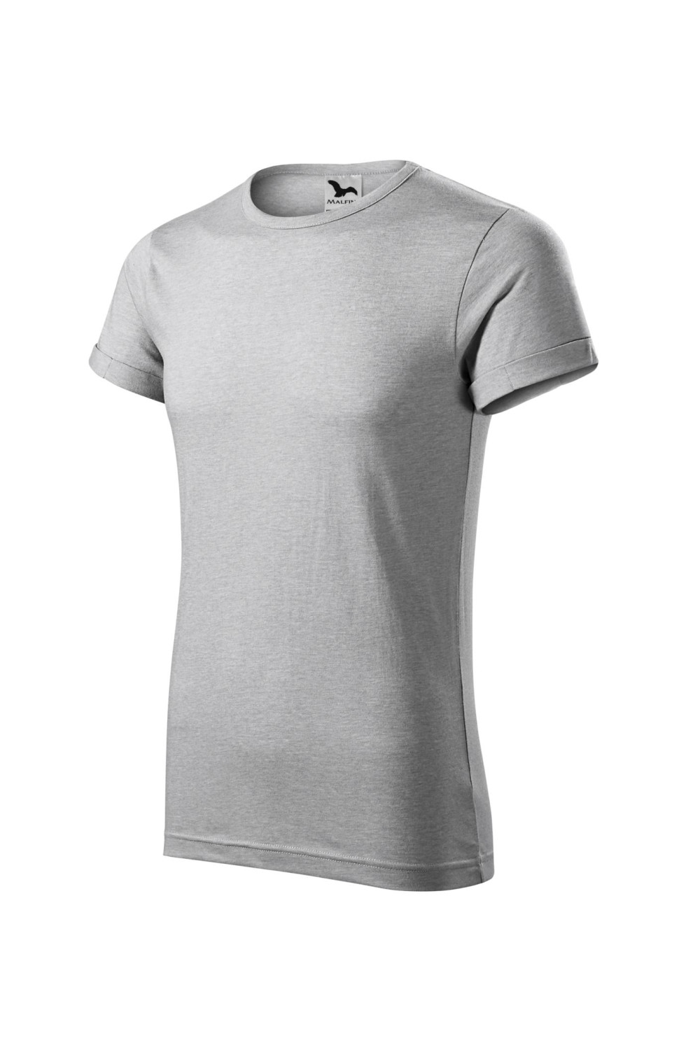 Koszulka męska melanżowa FUSION 163 koszulki / T-shirt srebrny melanż M3