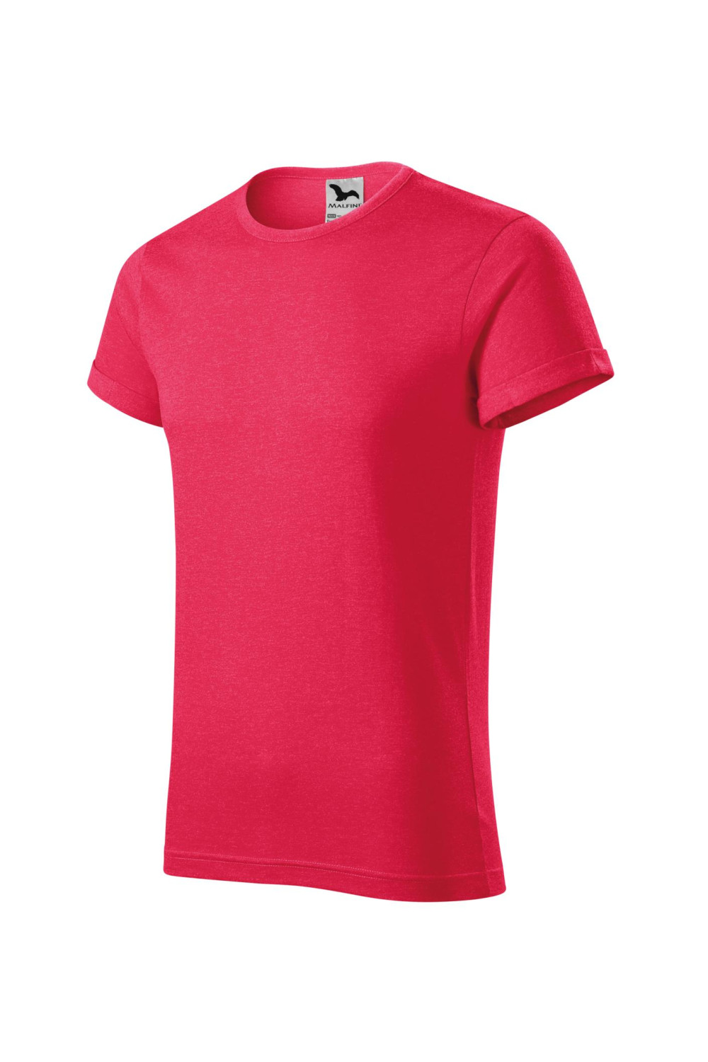 Koszulka męska melanżowa FUSION 163 koszulki / T-shirt czerwony melanż M7