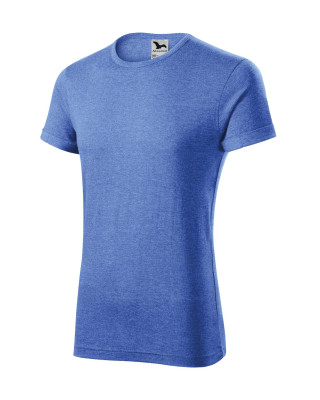 Koszulka męska melanżowa FUSION 163 koszulki / T-shirt niebieski melanż M5